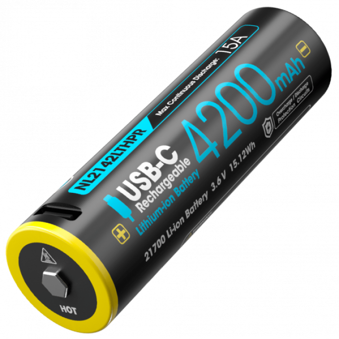 Аккумулятор NITECORE NL2142LTHPR 21700 USB-C 21096