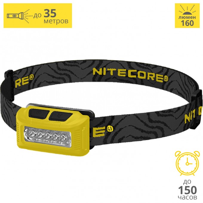 Налобный фонарь NITECORE NU10 YELLOW HIGH PERFORMANCE 15988