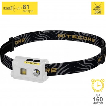 Налобный фонарь NITECORE NU25 WHITE CREE XP-G2 S3 17273