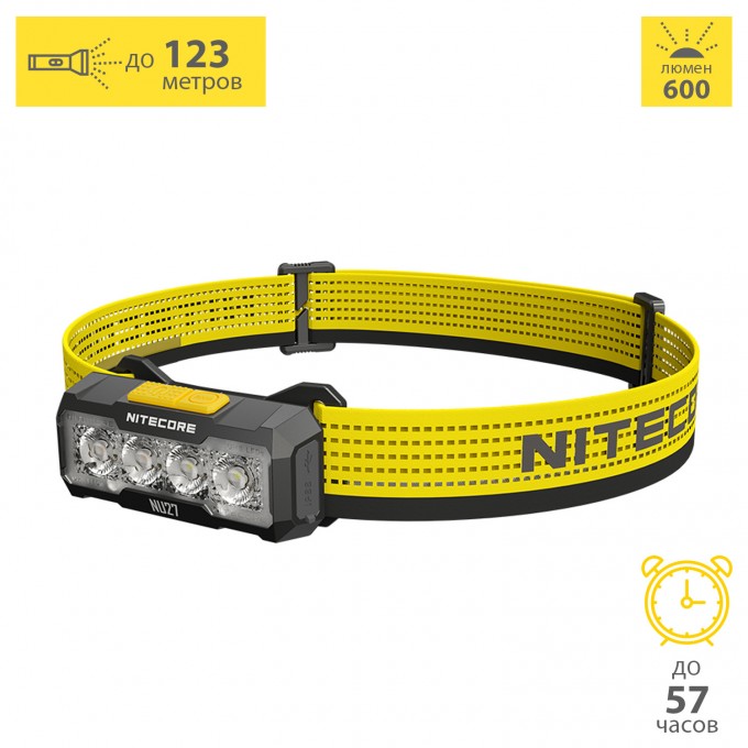 Налобный фонарь NITECORE NU27 BLACK UHE 0434