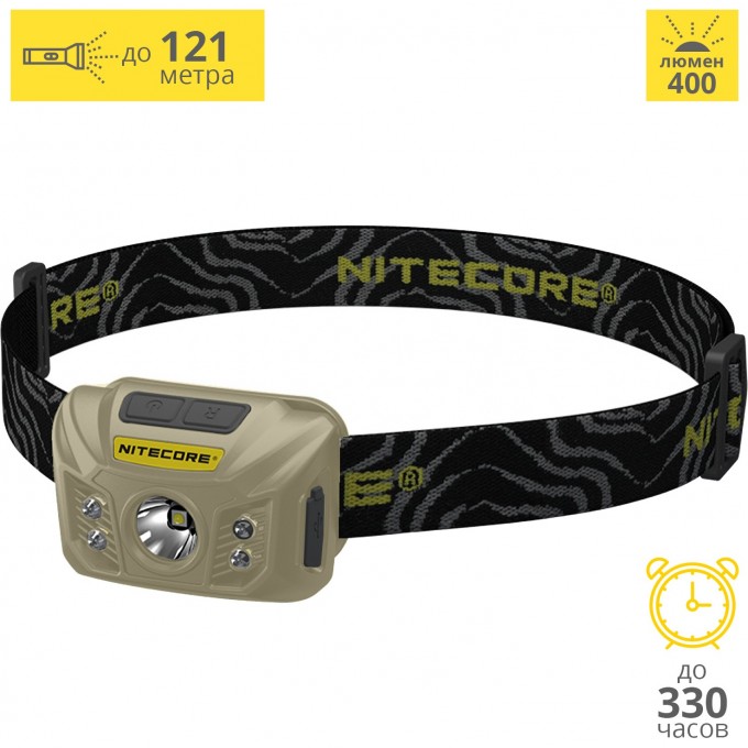 Налобный фонарь NITECORE NU30 DESSERT TAN CREE XP-G2 S3 15847